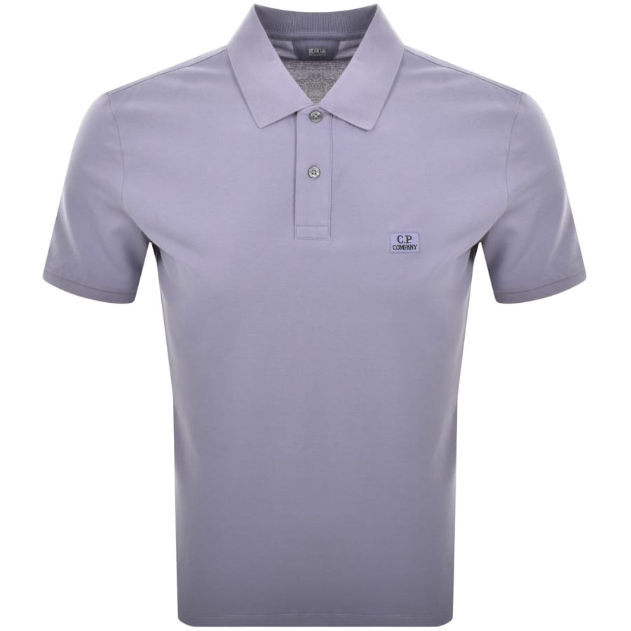 CP Company Stretch Piquet Polo T Shirt Purple | Mainline